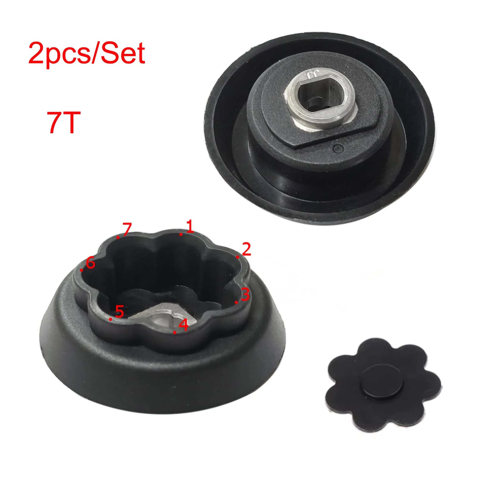 2X Accouplement d'arbre de guidage pour Monsieur Cuisine Plus SKMK 1200 C3/D4/E5