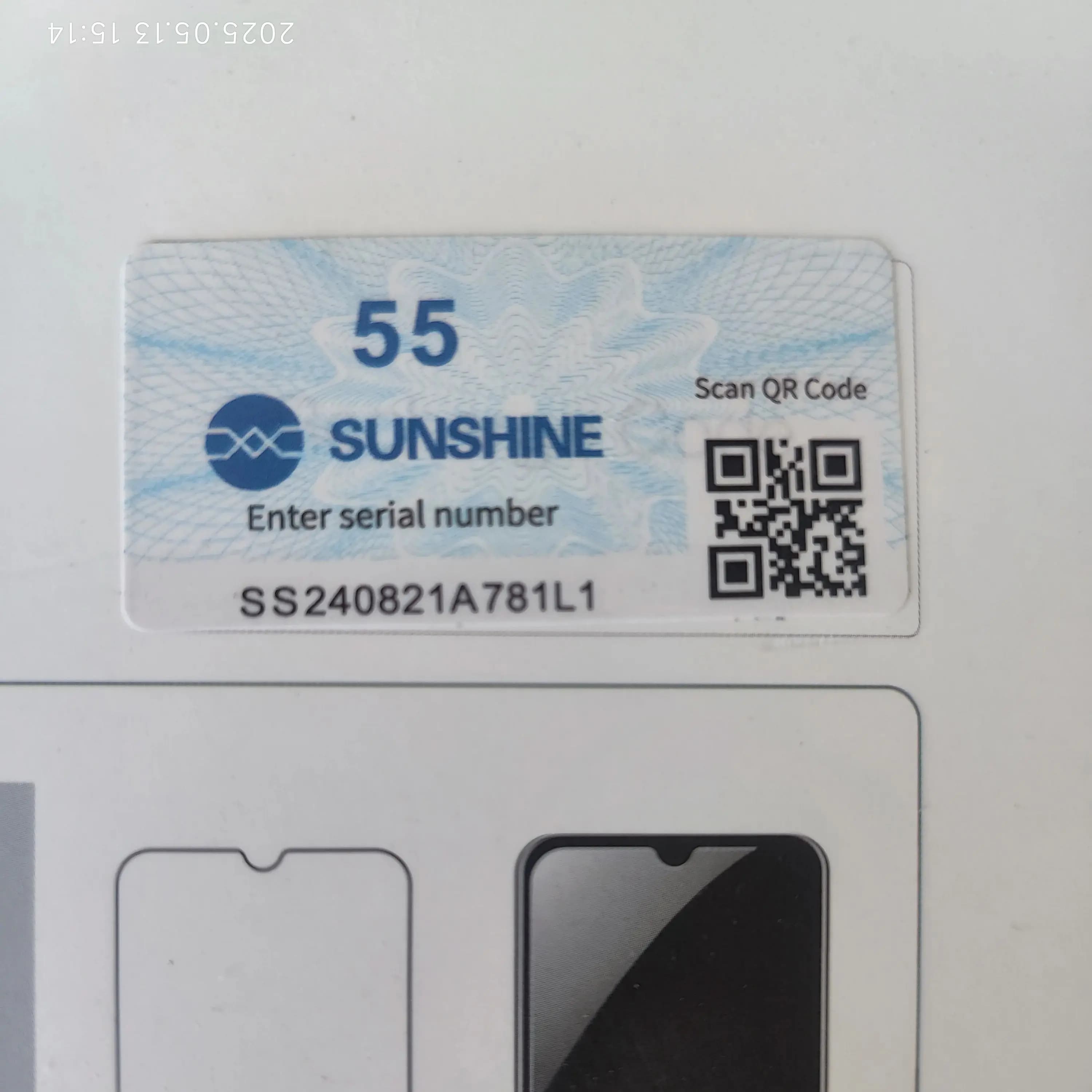 Code d'activation Sunshine Cut Code; Code d'activation SUNSHINE QR; Un code pour 55 utilisations; po