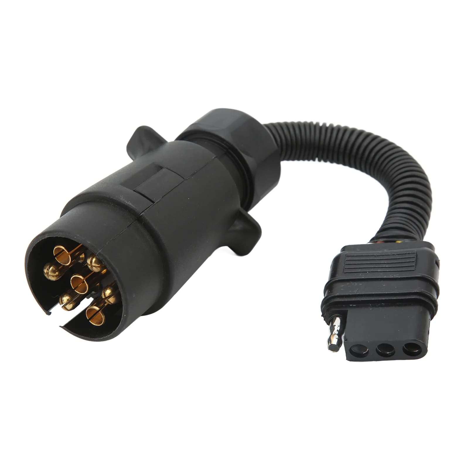 Adaptateur de fil de remorque, prise EU 7 vers US 4 broches, convertisseur de lumière, connecteur de