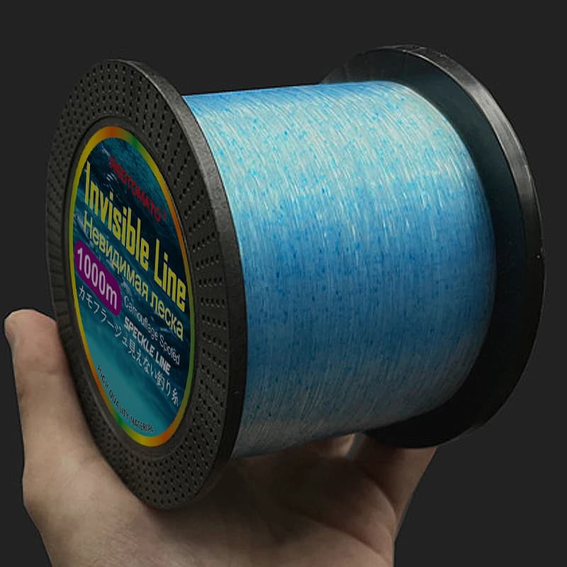 Ligne de pêche Invisible de 1000m, Monofilament tacheté, fil de Camouflage 3D coulant en Nylon, lign