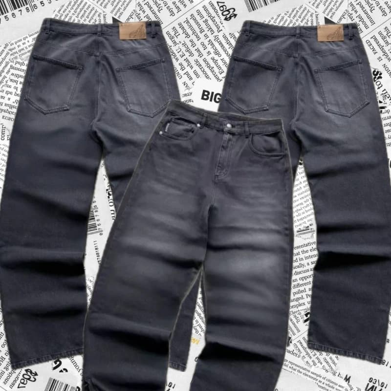 Pantalon décontracté pour hommes, européen et américain, hip-hop, pièce d'or, jean Y2K rétro gothiqu