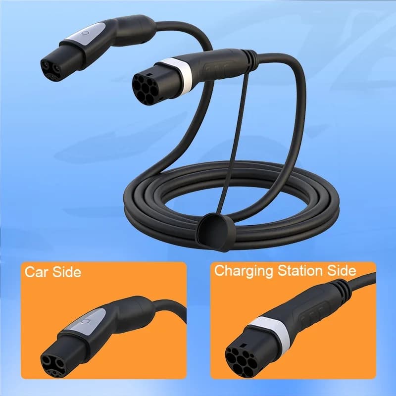 Fey123 32A 7KW 1Phase Vope2 au câble de chargeur de la prise 16A 3.5KW EV TS-NACS 5m pour le modèle 