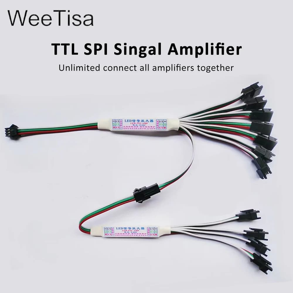 Mini amplificateur de Signal LED TTL Pixel DC 5V 12V 24V pour WS2811 WS2812B SK6812, bande lumineuse