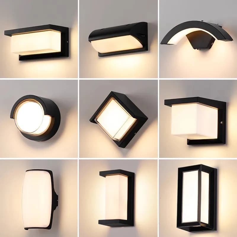 Led Extérieur Applique Murale Étanche IP65 Détecteur De Mouvement Extérieur Éclairage Porche Lumière