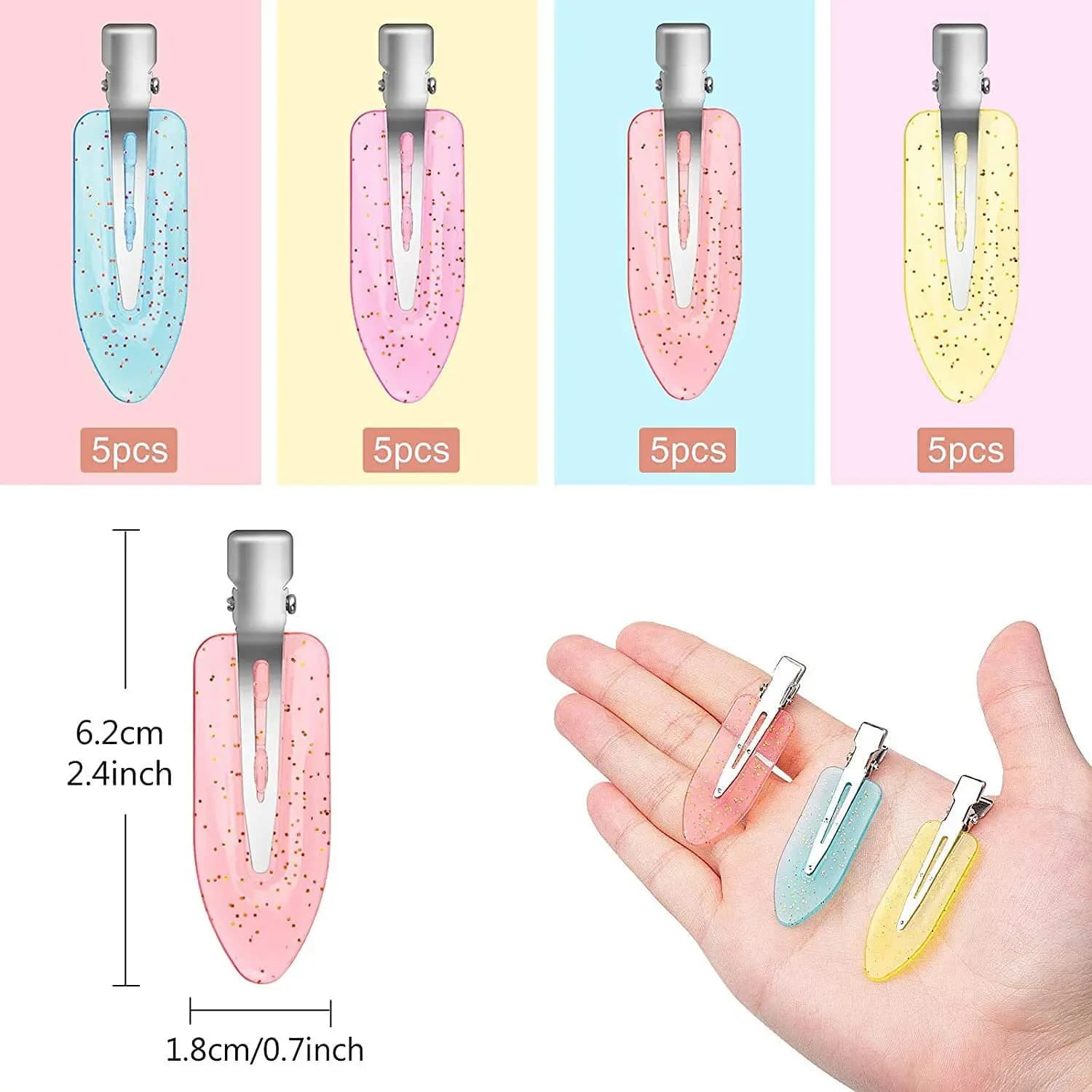 Épingle à cheveux sans couture pour Salon de beauté, 20 pièces, style professionnel, outils de maqui