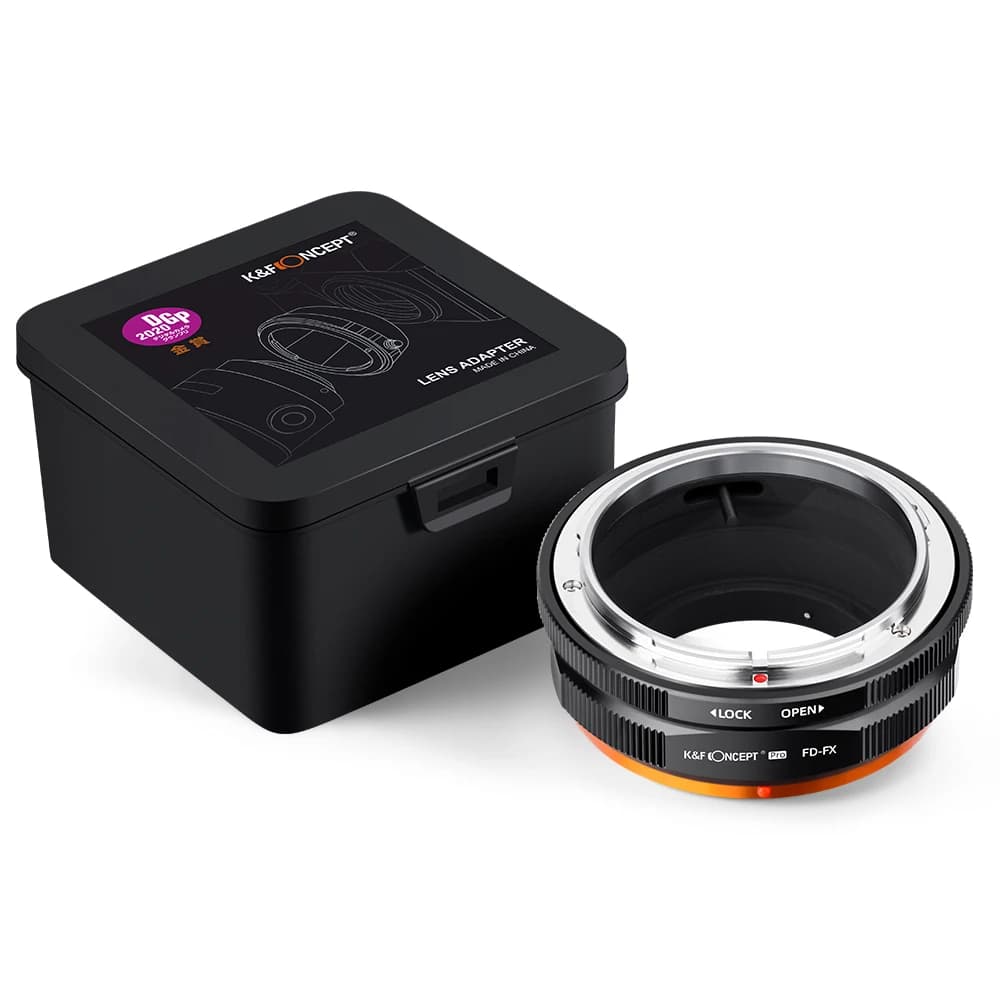 Adaptateur K&F CONCEPT FD-FX pour objectif Canon FD vers appareil photo Fujifilm Fuji X, bague d'ada