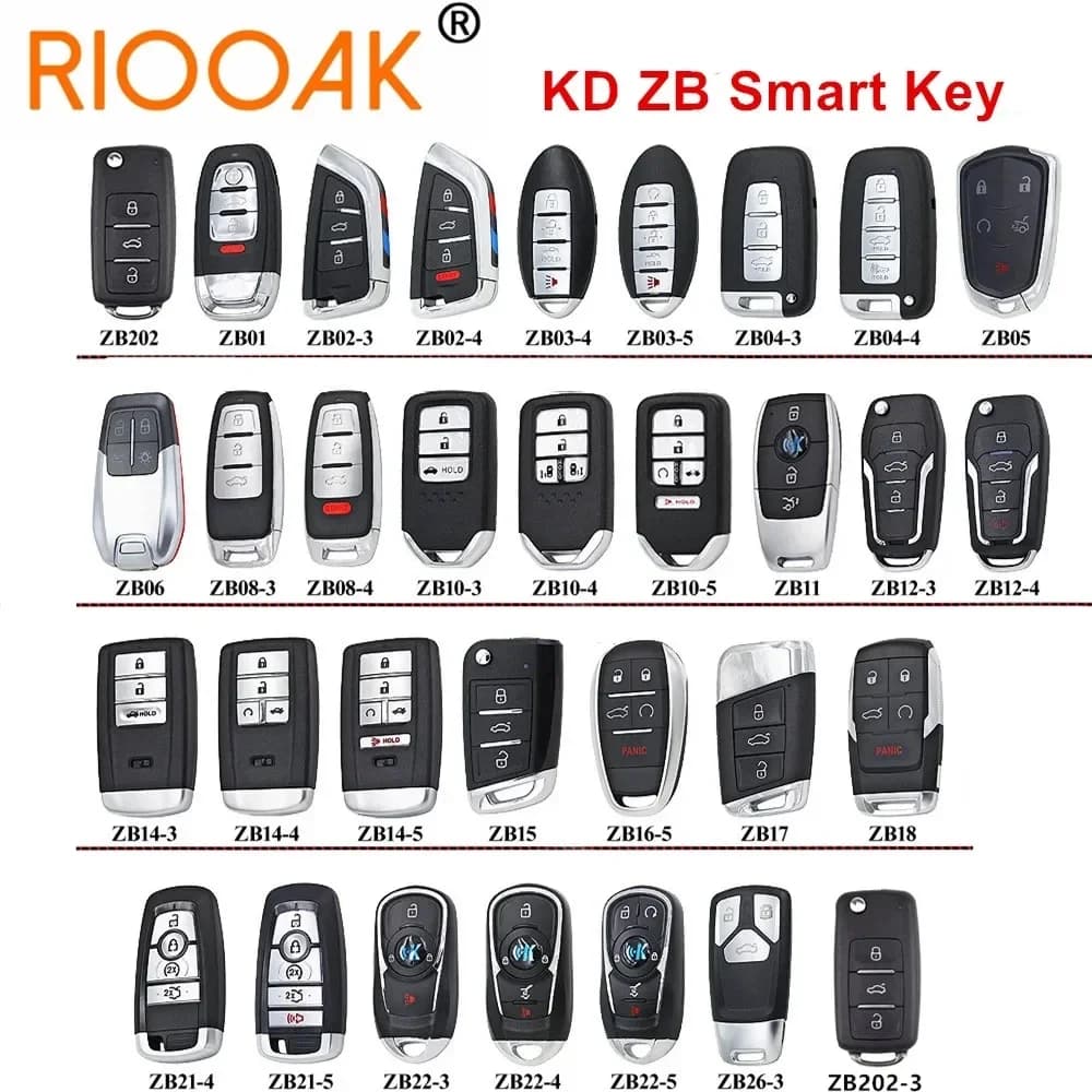 KEYDIY KD clé intelligente ZB télécommandes ZB02-3/08-3/10-3/12-3/12-4/22-5/32/33-4/42-3/42-4/21-5/2
