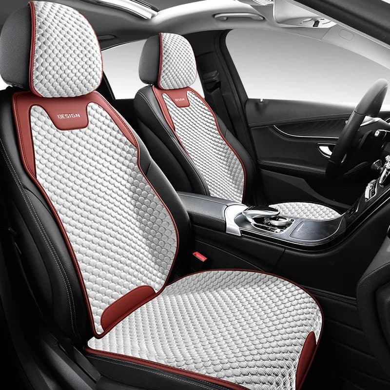 Coussin de siège de voiture en soie glacée, Ventilation confortable et Durable, housse de siège avan