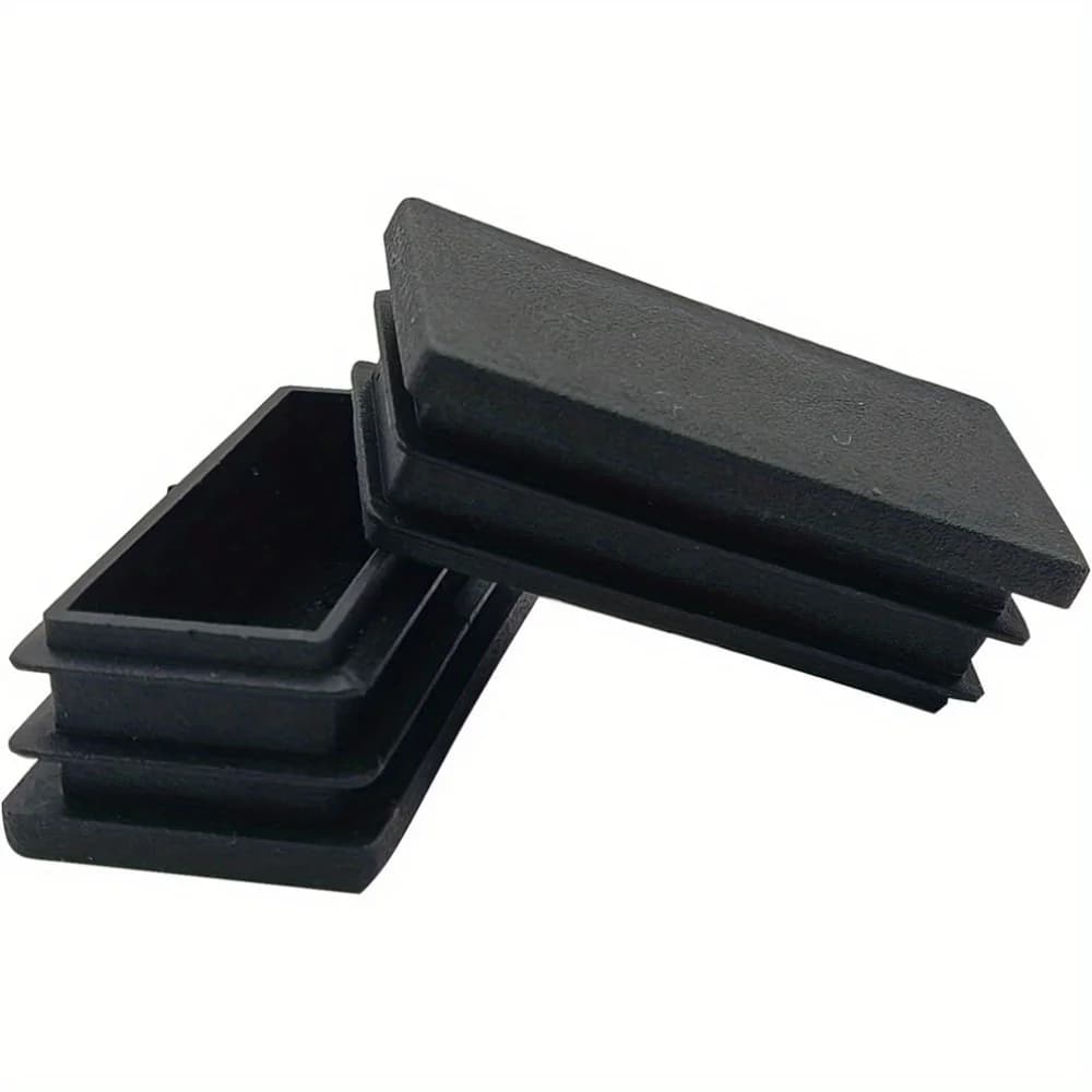 Bouchons de trou rectangulaires en plastique, 10 pièces, inserts de bouchons et bouchons de tuyaux, 