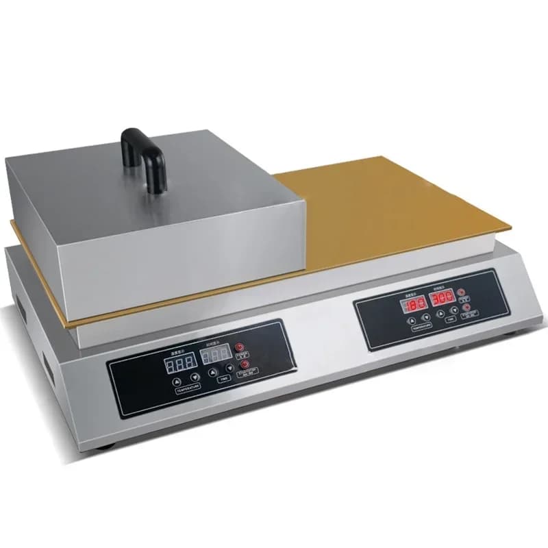 Machine à Souffler Électrique Commerciale Dorayaki Cookie Maker Pur Cuivre Numérique Snack Double Tê