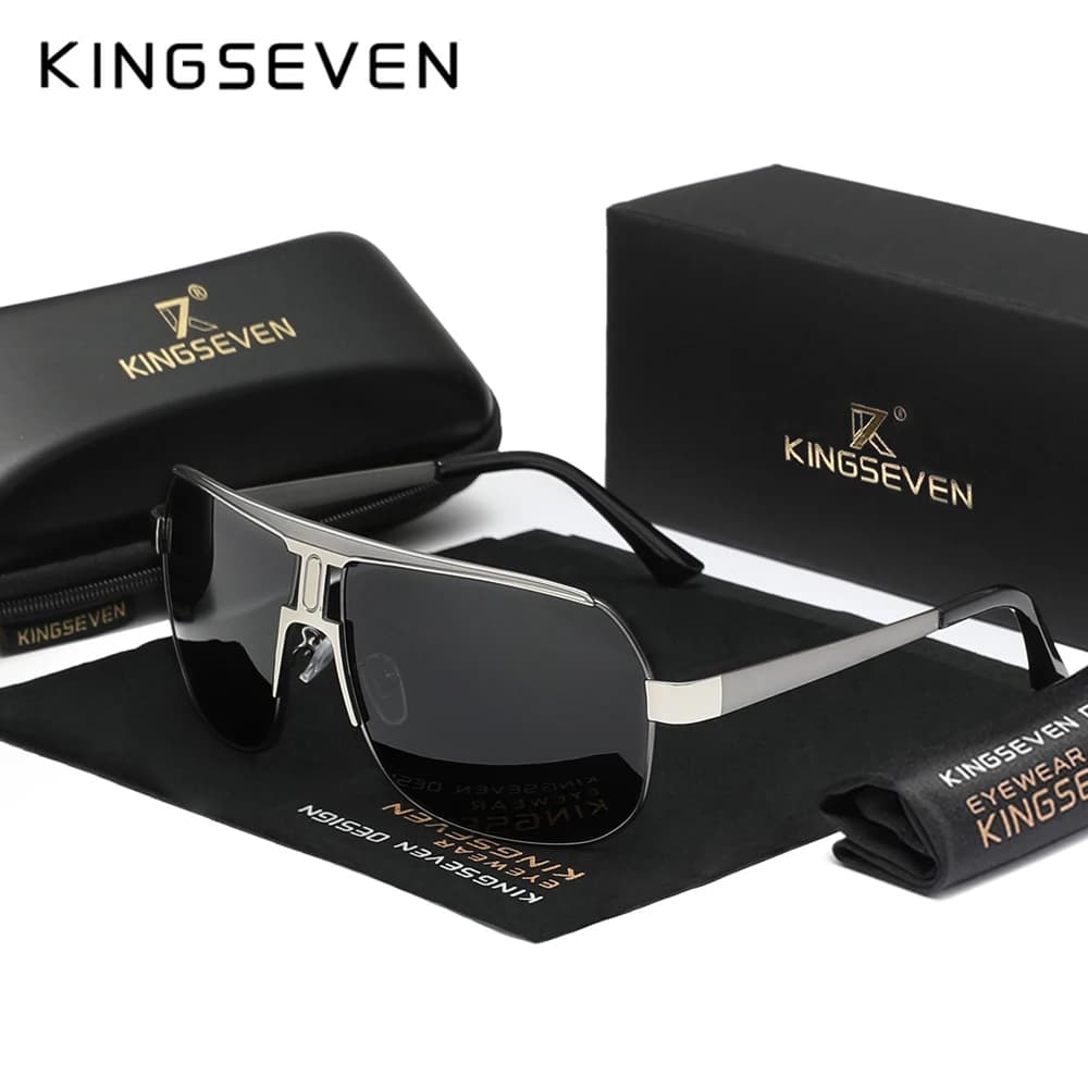 KINGSEVEN marque Design Vintage lunettes de soleil polarisées hommes mode extérieur UV400 lunettes r
