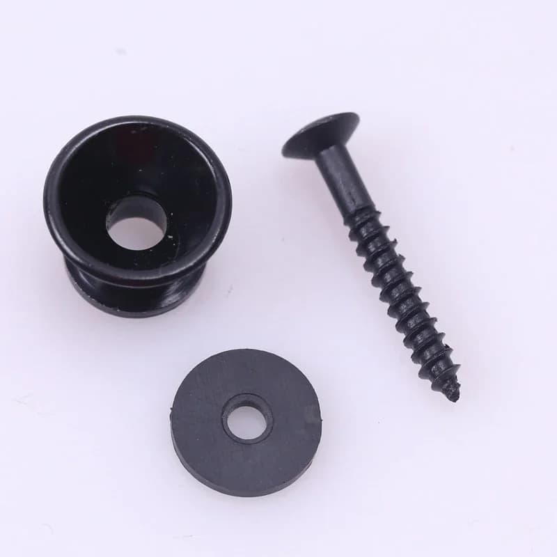 Bouton de fixation de sangle de guitare en métal, 2 pièces, goupille de fixation avec vis de fixatio