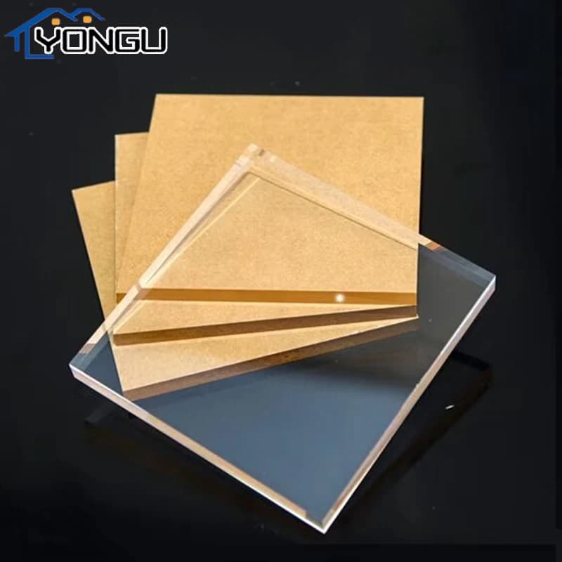 Feuille acrylique transparente personnalisée, panneau en plastique plexiglas transparent, traitement