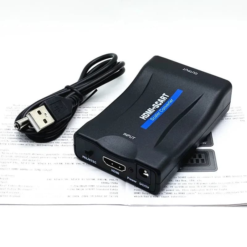 Convertisseur péritel vers HDMI/HDMI vers péritel 1080P, adaptateur Audio vidéo, Signal AV haut de g