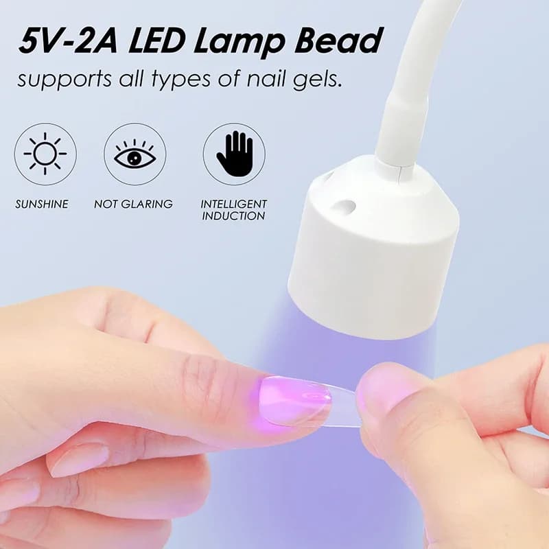 Mini sèche-ongles UV LED lampe à ongles pliable USB lampes de polymérisation lampe de bureau pour ve