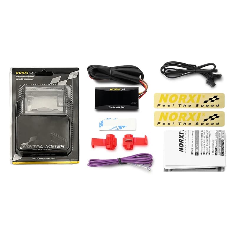 Moto Mini RPM mètre numérique carré LCD affichage moteur tachymètre tachymètre jauge pour BMW YAMAHA