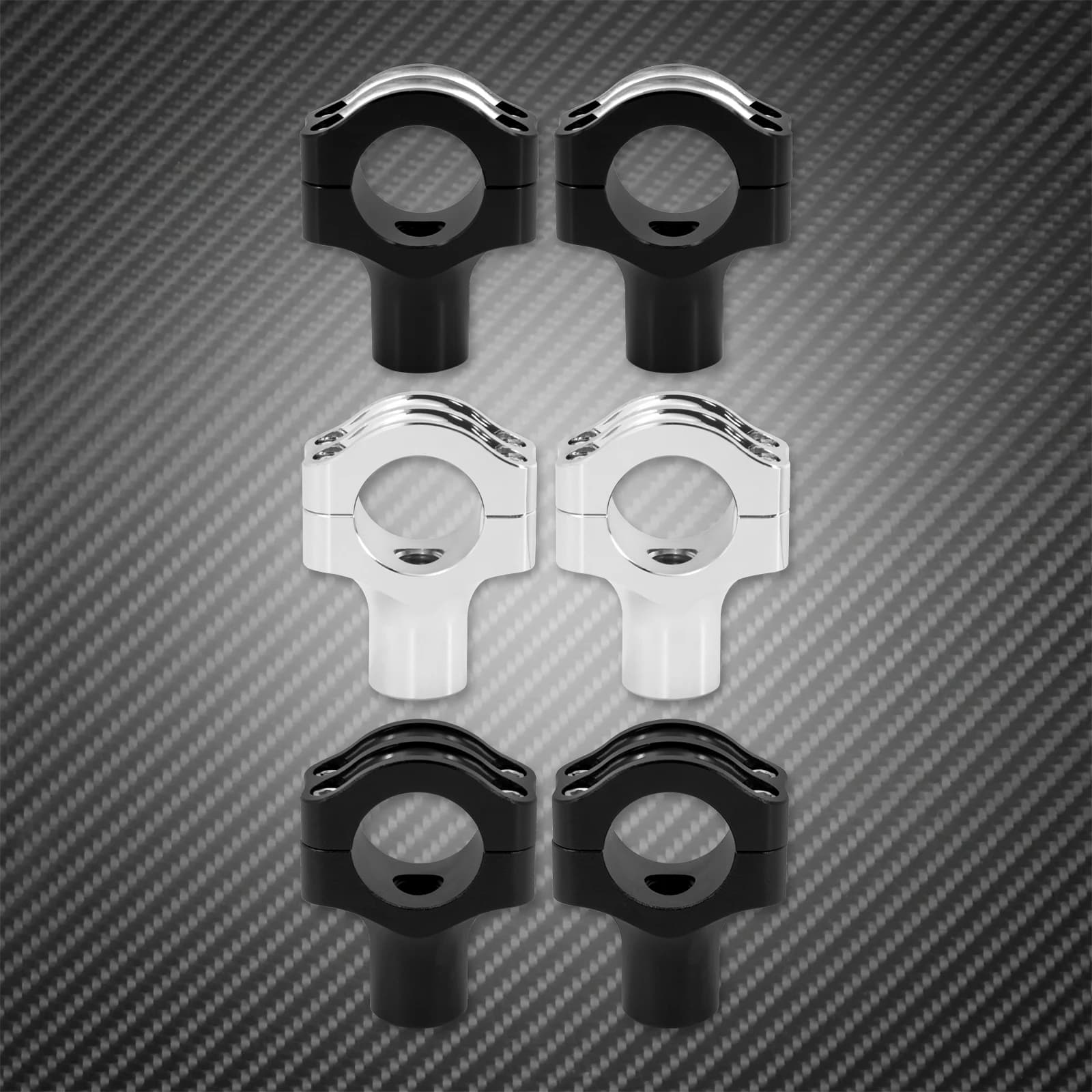 Kit de montage de pinces de guidon universel pour moto, 1.25 pouces, noir/Chrome, pour Harley Sports