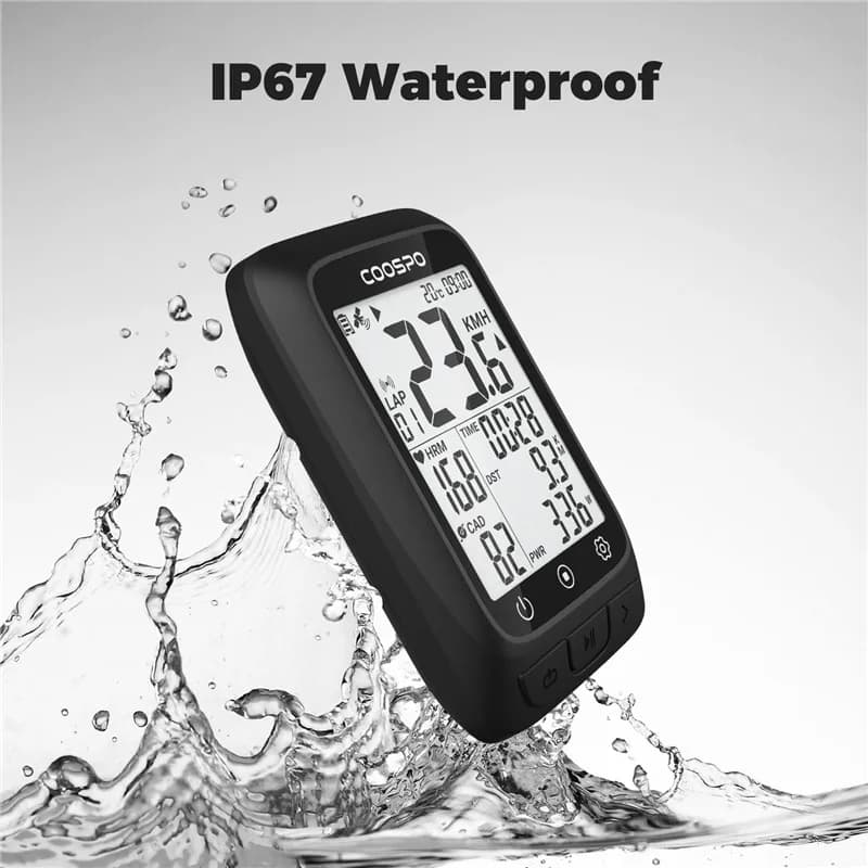 Coospo – compteur de vélo sans fil BC107, GPS, odomètre, compteur de vitesse, 2.4 pouces, bluetooth 