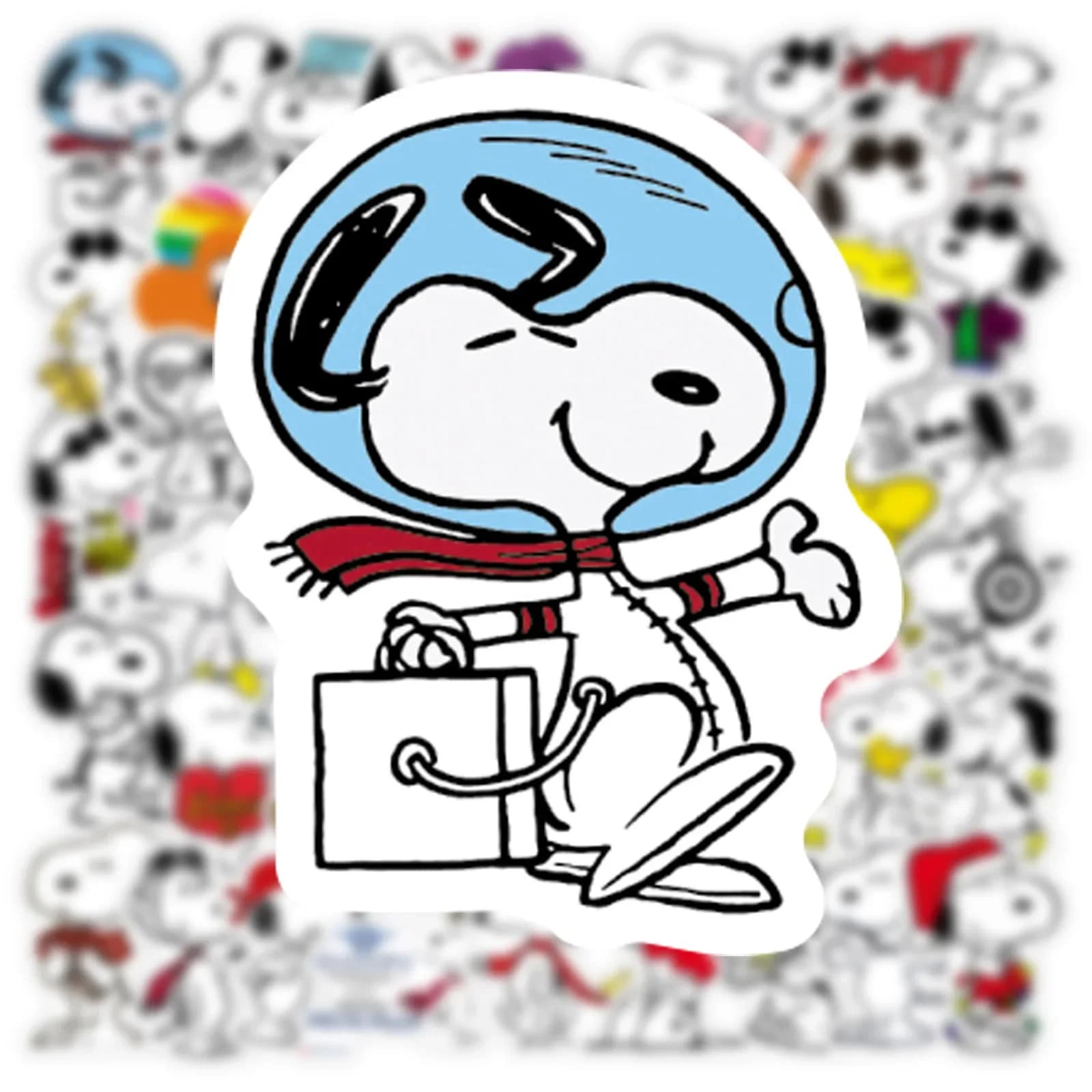 50 pièces dessin animé SnoopyDog autocollants pour enfants ordinateur portable planche à roulettes G