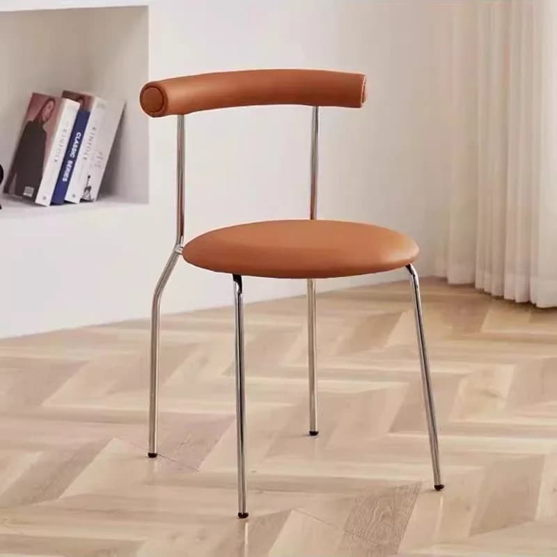 ChimEuropean-Chaises de salle à manger nordiques en métal blanc, mobilier moderne de luxe pour la ma