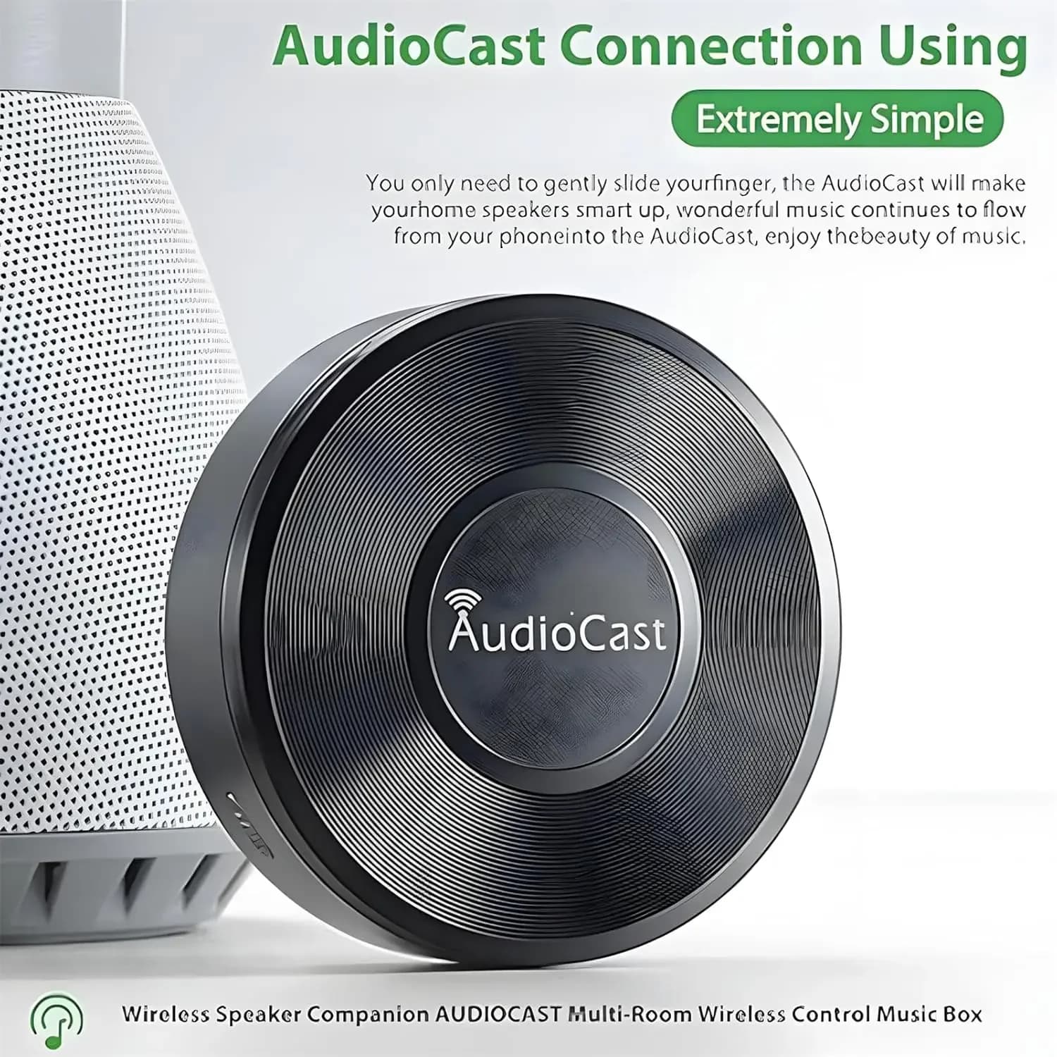 Récepteur de Streamer Audio de musique Wifi sans fil, Audiocast Ieast pPlay M5 DLNA pour Airplay, ad