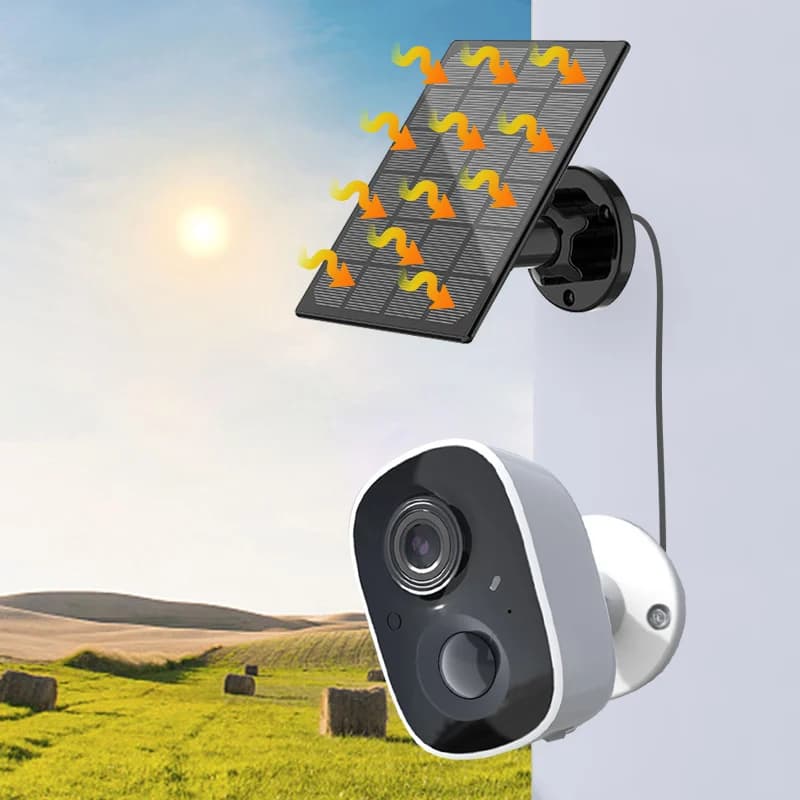 Caméra IP O-KAM APP 3MP 1296P à énergie solaire Bluetooth WIFI/4G avec détection humanoïde IA pour l