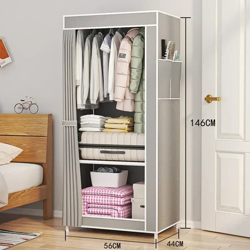 5 couleurs Simple organisateur anti-poussière pliable Simple chambre placard ménage Simple assemblag