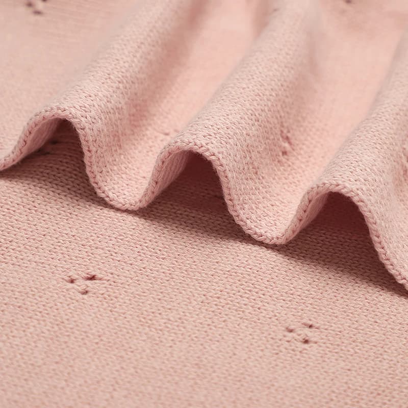 Couvertures pour bébé Super douces pour nouveau-né, garçons et filles, en tricot de coton, couettes 