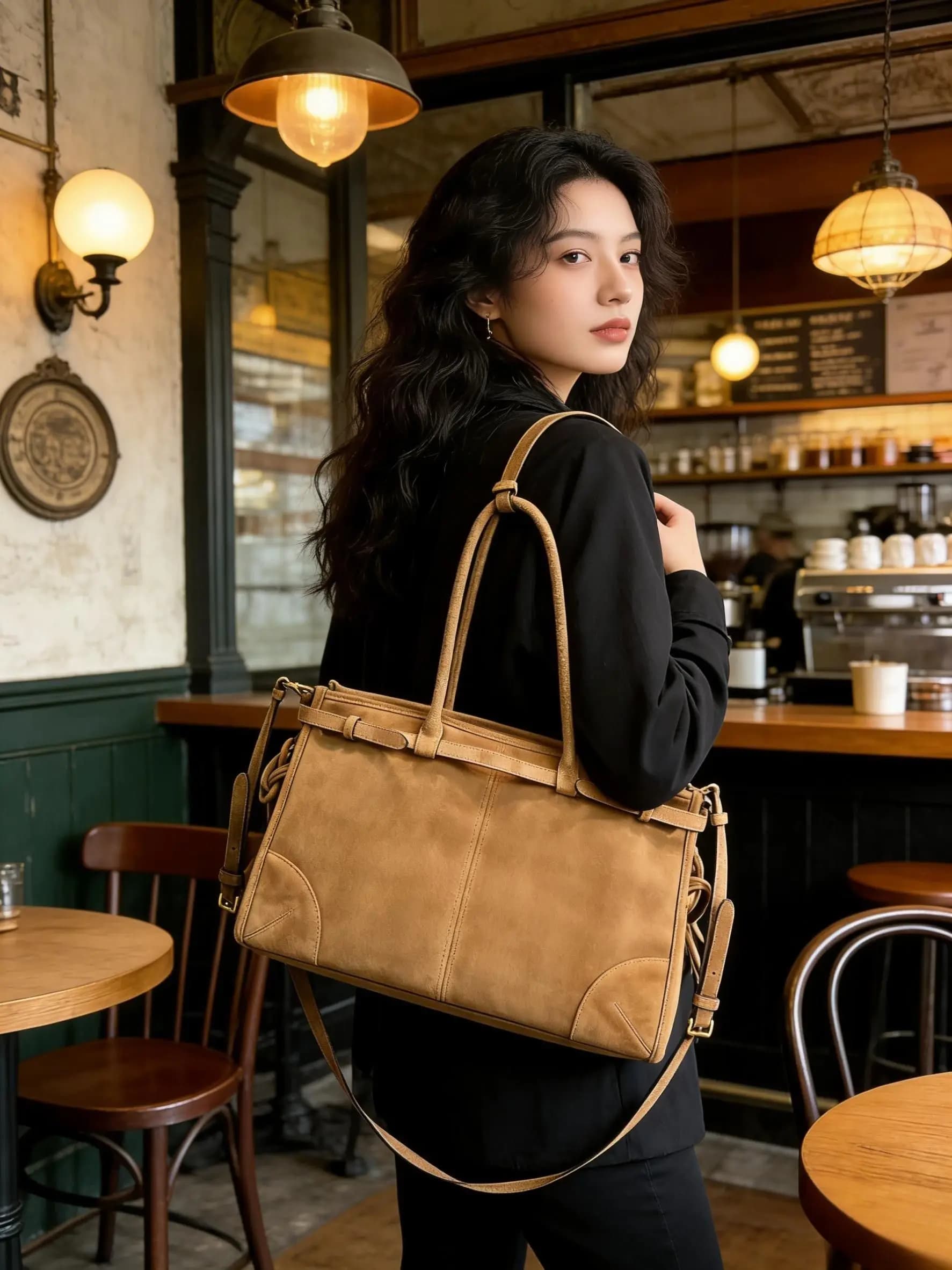 Sac fourre-tout en daim de créateur, sac de mode, sac de voyage de grande capacité, sac de luxe pour