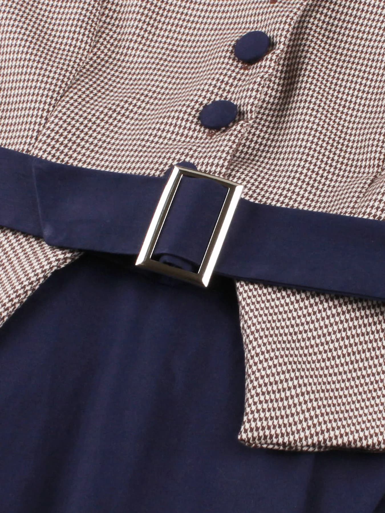 Tonval – robe mi-longue en coton pour femmes, boutons ajourés, manches longues, Peplum, élégante, lu