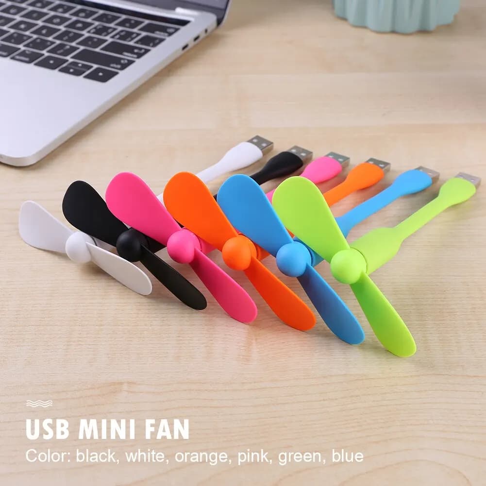Mini ventilateur USB flexible et pliable, pour batterie externe, ordinateur portable, PC, chargeur A