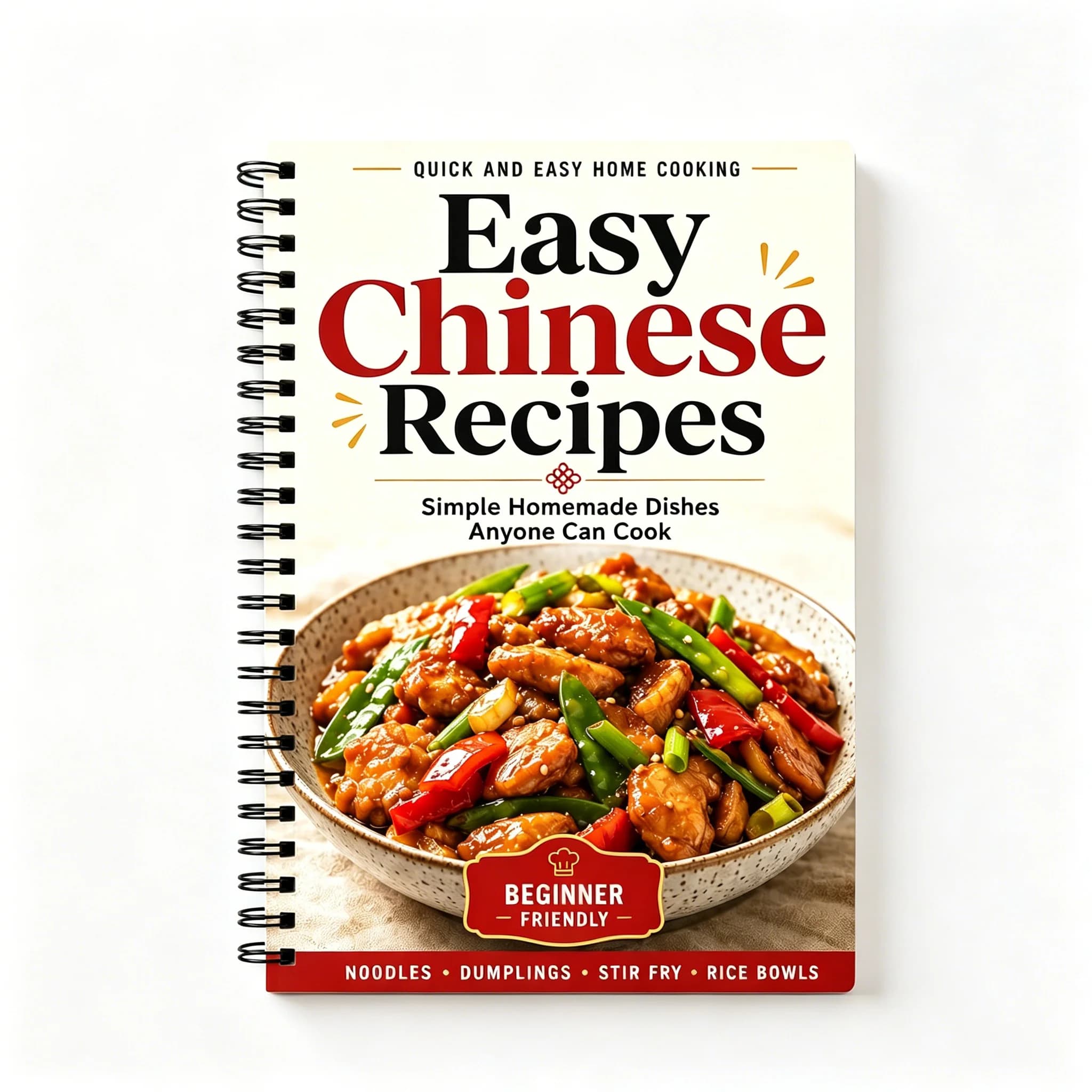 Recettes chinoises faciles : Livre de cuisine pour plats maison simples, plats pour débutants, sauté