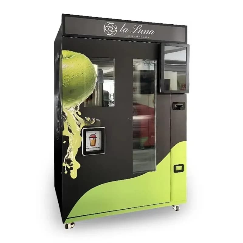 Distributeur automatique de jus de fruits naturels entièrement personnalisable, machine à jus de pom