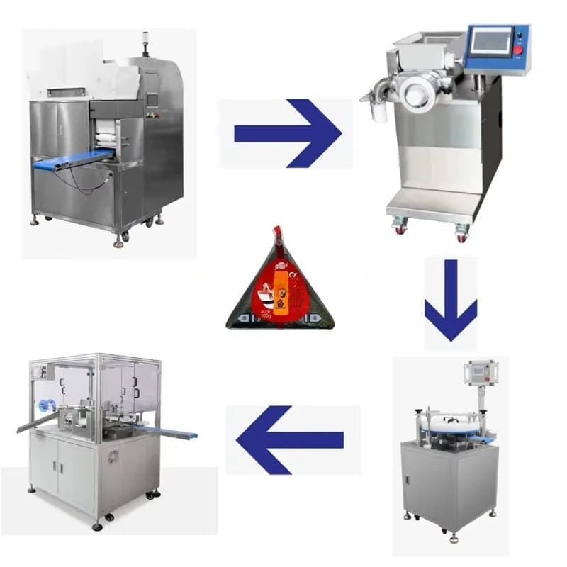 Machines à feuilles de riz entièrement automatiques sur mesure, ligne de production de boulettes de 