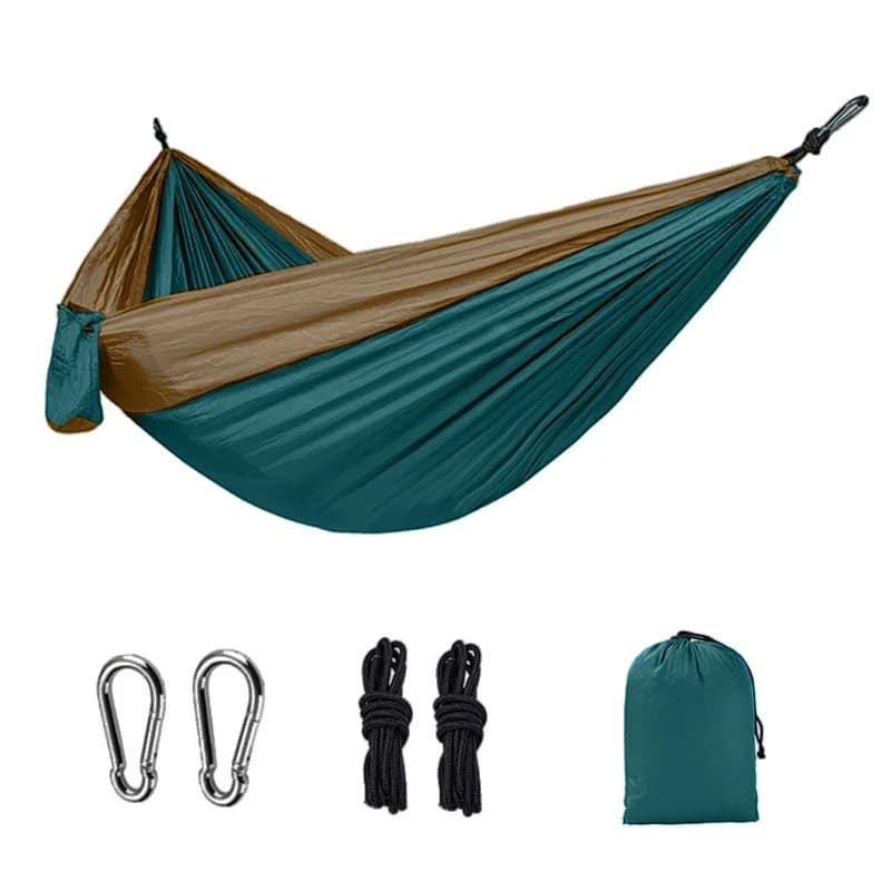 Hamac de Camping en plein air Portable pour une personne, avec couleur en Nylon assortie, lit suspen