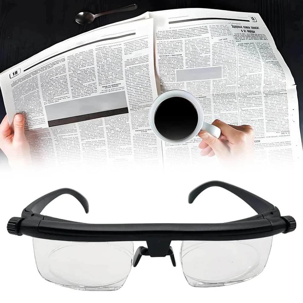 -6D à + 3D degrés réglables lunettes de lecture mise au point Variable Distance myopie presbytie lun