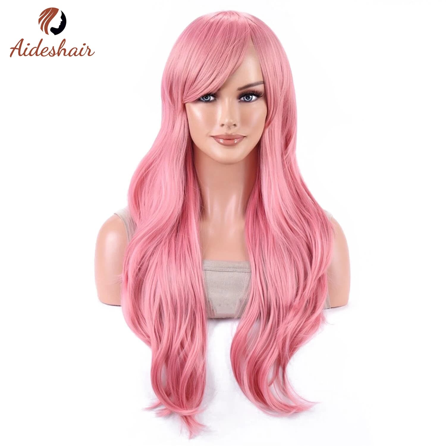 Aideshair perruque synthétique perruques de mode 28 "70 cm de long cheveux bouclés ondulés résistant