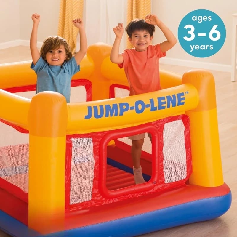 Maison gonflable de rebond de trampoline Jump-O-Lene avec porte et filet rampants-jeu gonflable gonf