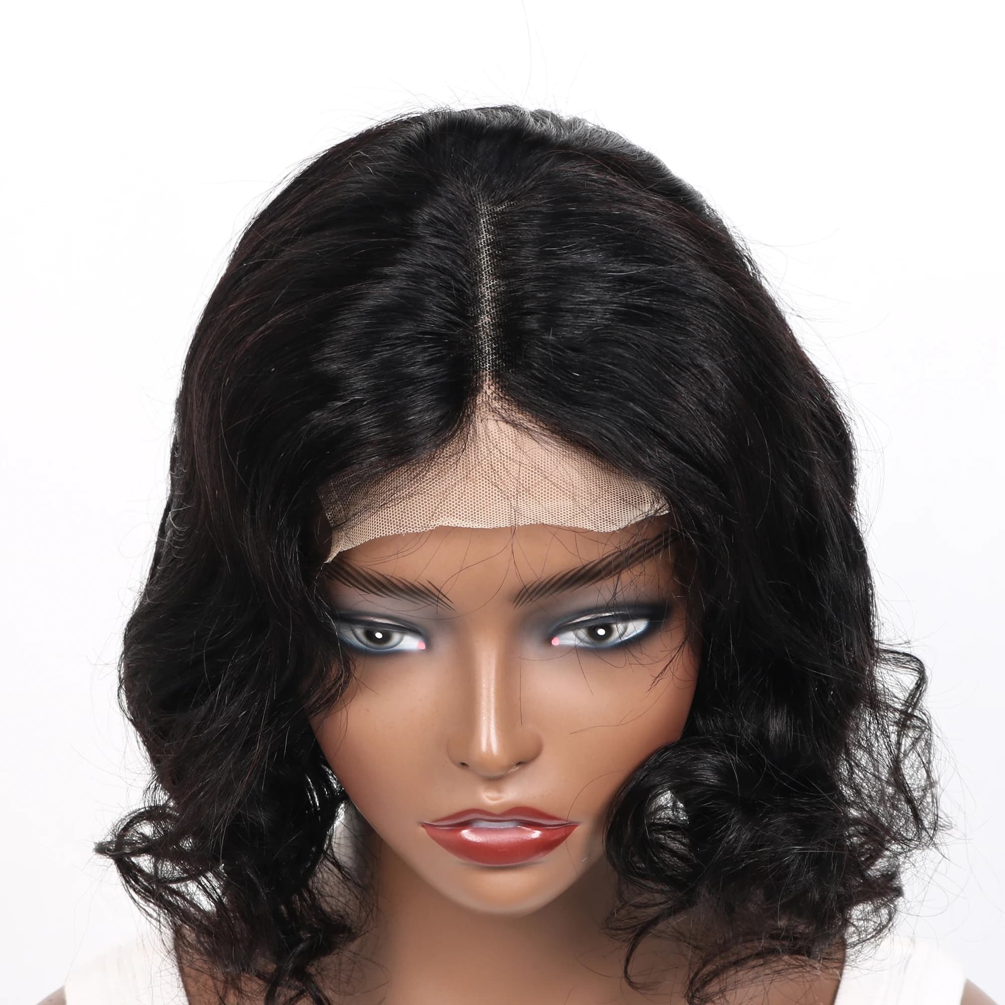 Perruque Lace Front Wig Body Wave Brésilienne Naturelle, Cheveux Humains, 4x4, 13x4, Pre-Plucked, po