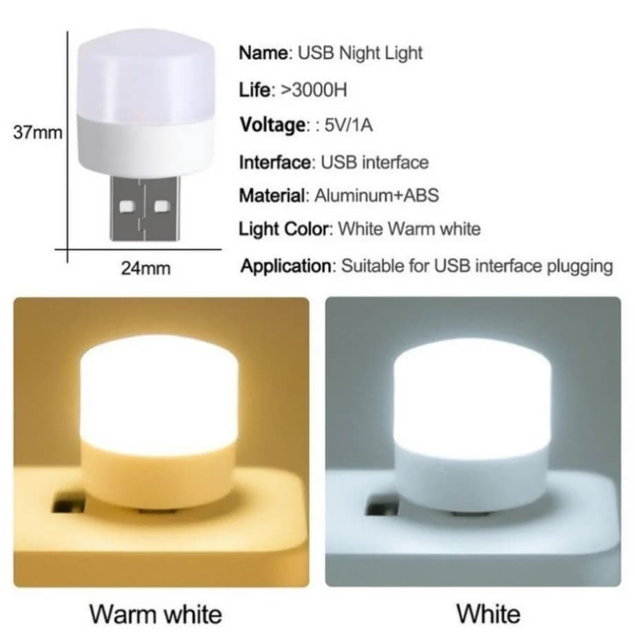 5 pièces USB LED lampe de lecture Mini livre lumière Camping veilleuses lampes de Table pour batteri