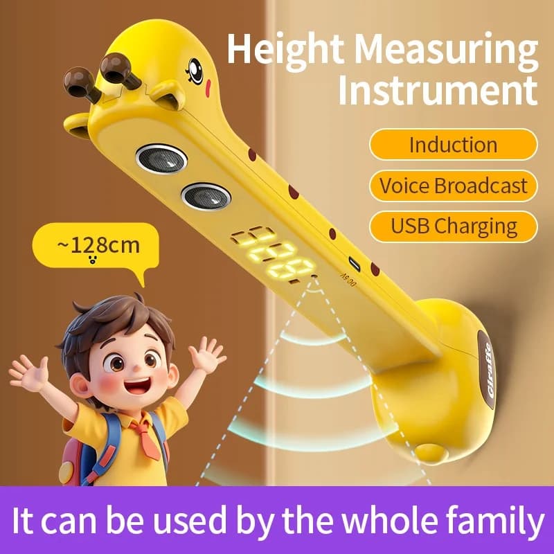 Mètre de mesure de la taille pour enfants à usage domestique avec mesure électronique par ultrasons,