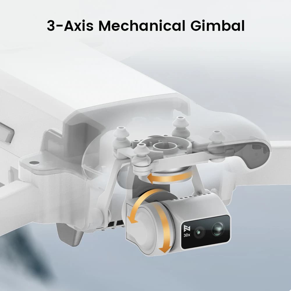 Drone FIMI X8 Tele Max, portée 20 km, caméra téléobjectif grand angle, zoom hybride 30x, 4K 60 ips, 