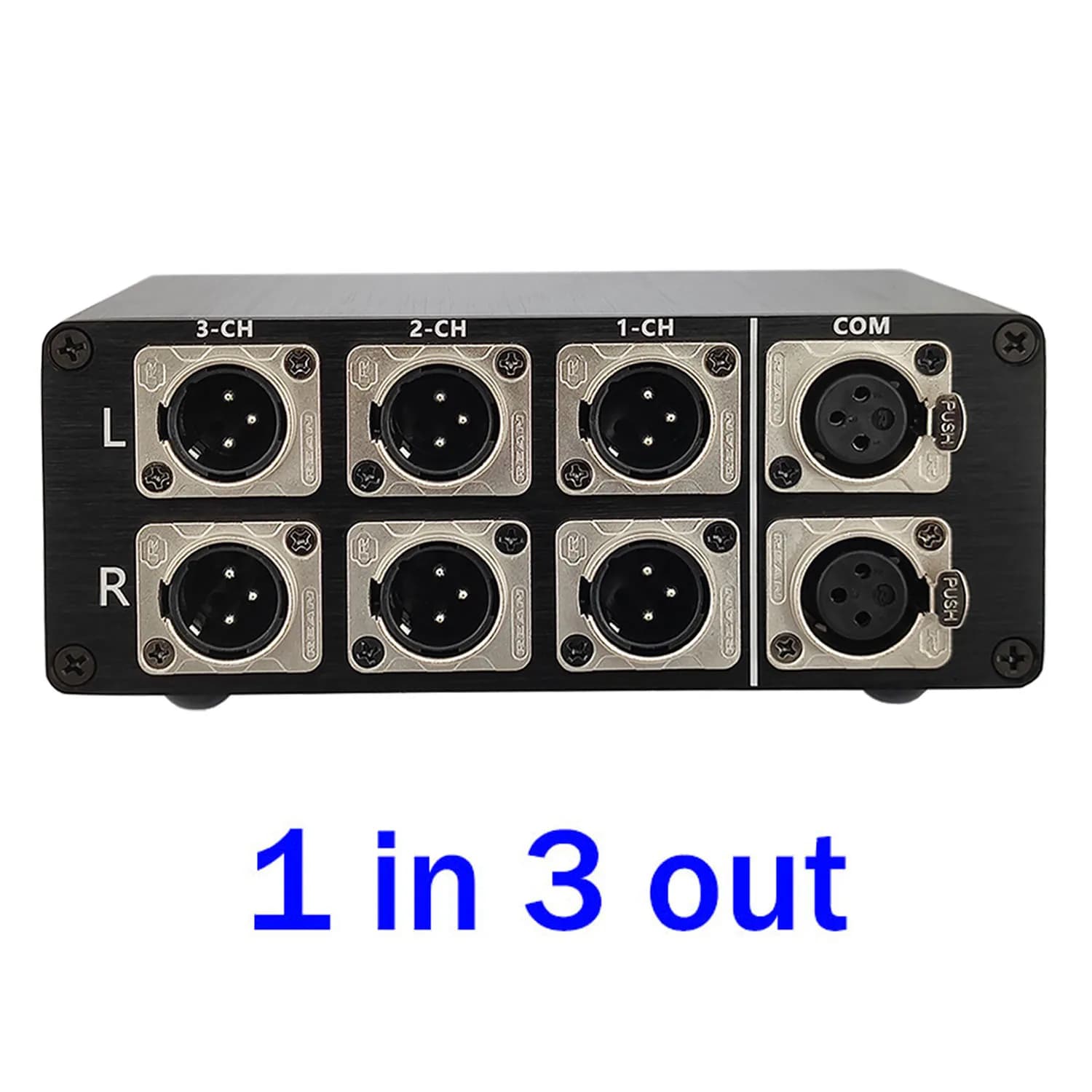 Mathiateur de câble de signal XLR d'entrée audio, commutateur de sélecteur, connecteur de source Sch
