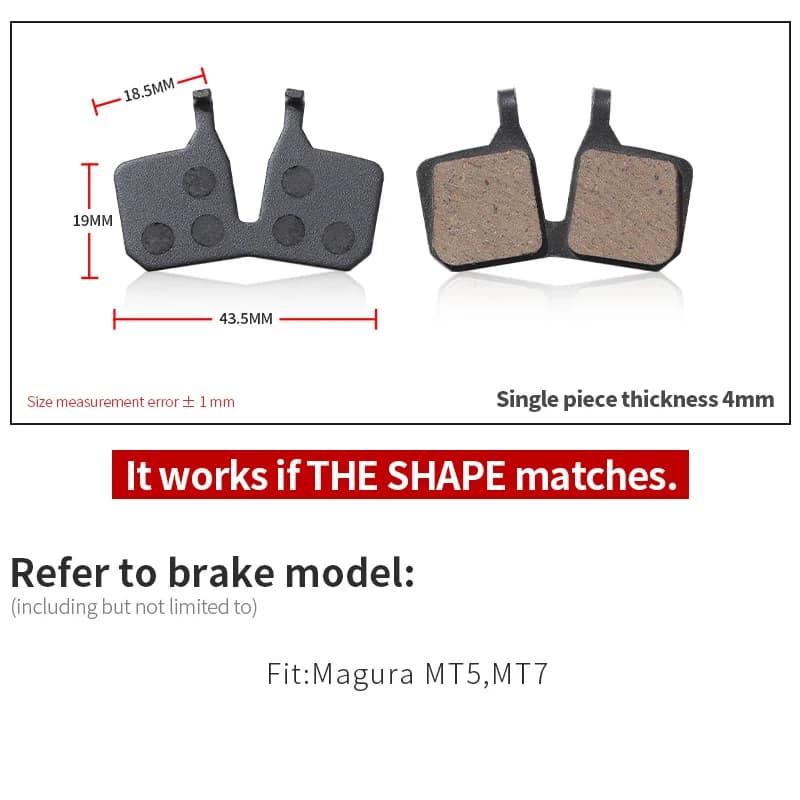 Plaquettes de frein à disque en métal adaptées à Magura MT5, MT7, accessoires de vélo de montagne, v