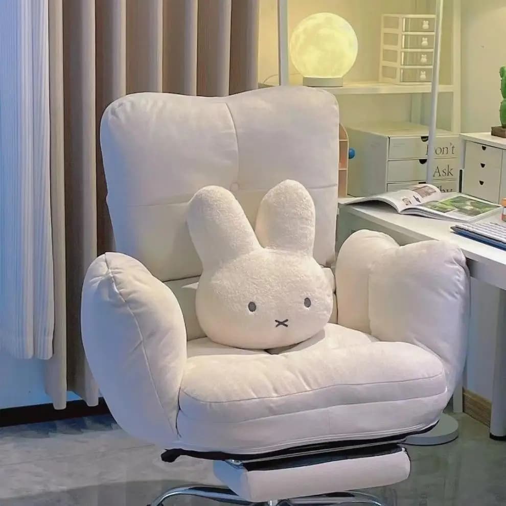 Miffy – poupée en peluche yeux noirs, jouet mignon, oreiller de lit Kawaii, doux et confortable, cou