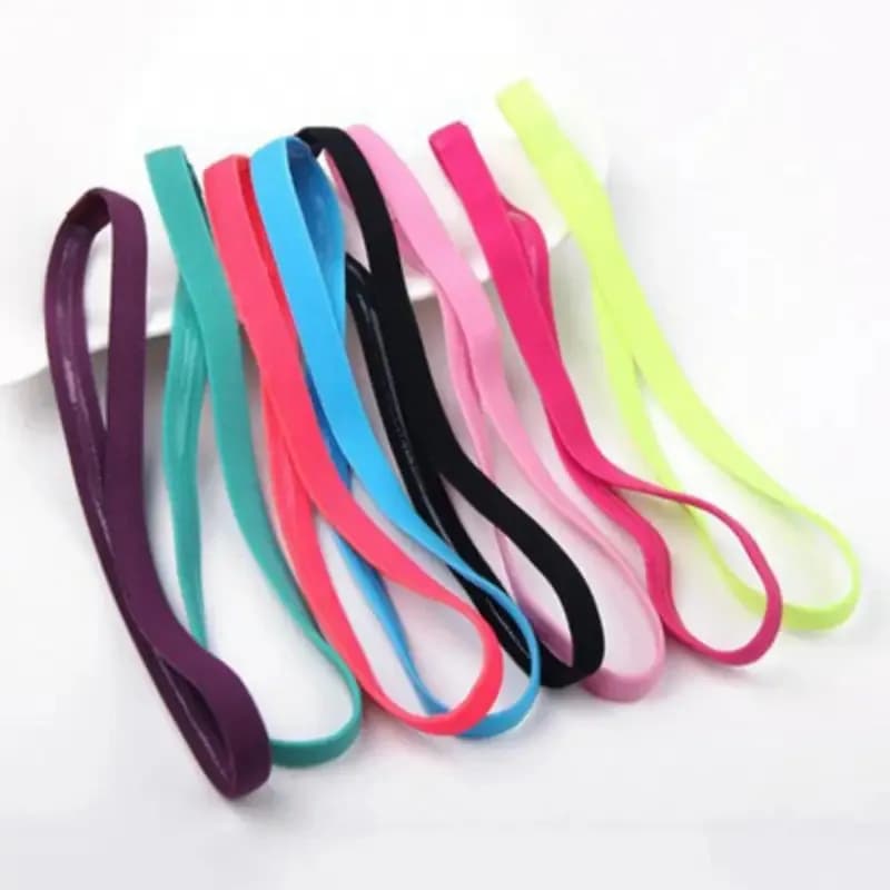 5/10 pièces couleur bonbon femmes hommes Yoga bandes de cheveux Sport bandeau filles Sport anti-déra