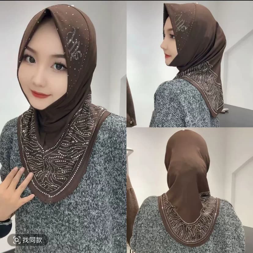 Hijabs instantanés faciles à porter pour femmes musulmanes, cadeau pour Ramadan