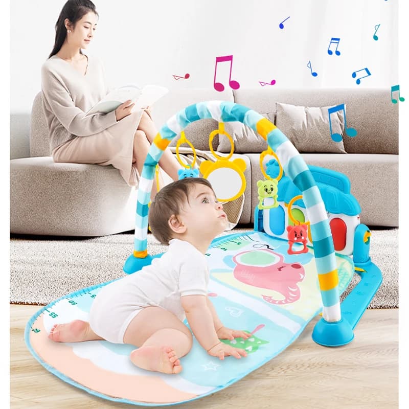 Tapis de jeu Musical pour bébé, support de gymnastique, tapis de jeu pour enfant, Puzzle, clavier de