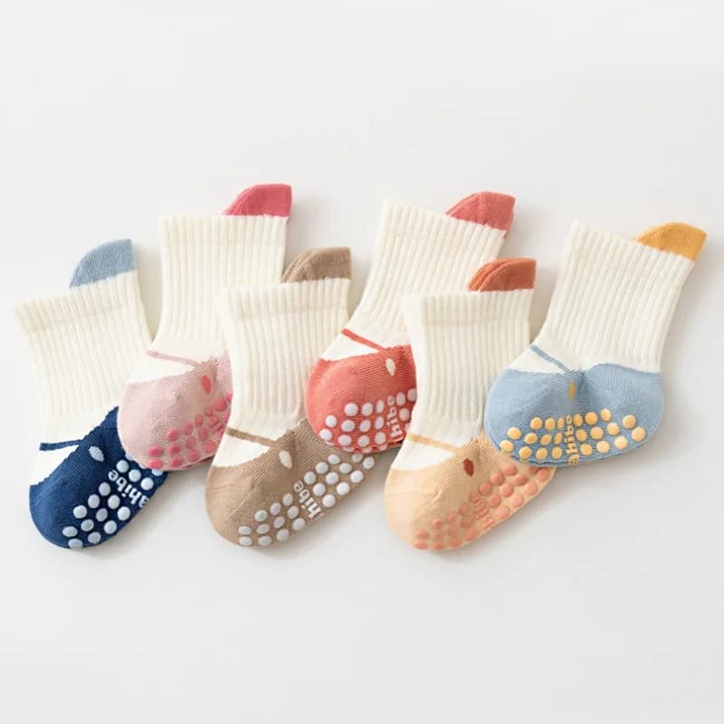 3 paires/lot chaussettes pour enfants pour filles garçons coton doux enfant en bas âge plancher mais