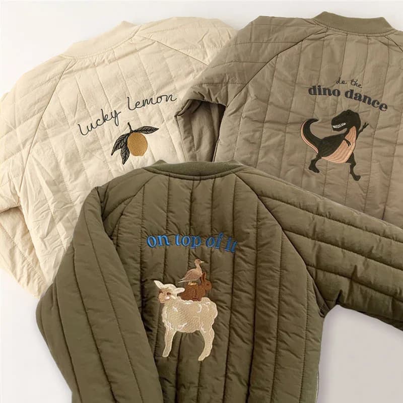 Vêtements pour enfants de 1 à 6 ans, veste en coton épais pour filles, manteau chaud pour bébés, vêt